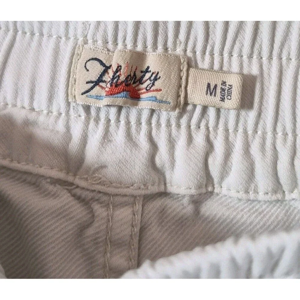 Faherty Essential Drawstring Shorts Men's Size Medium Light Khaki Boneyard Color